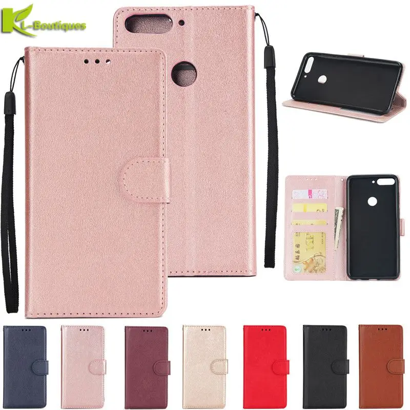 

Honor 7C Pro PU Leather Case on for Huawei Honor 7C 7 C Caso Cover for Huawei Y7 2018 Fundas Flip Wallet Phone Case Bags Coque