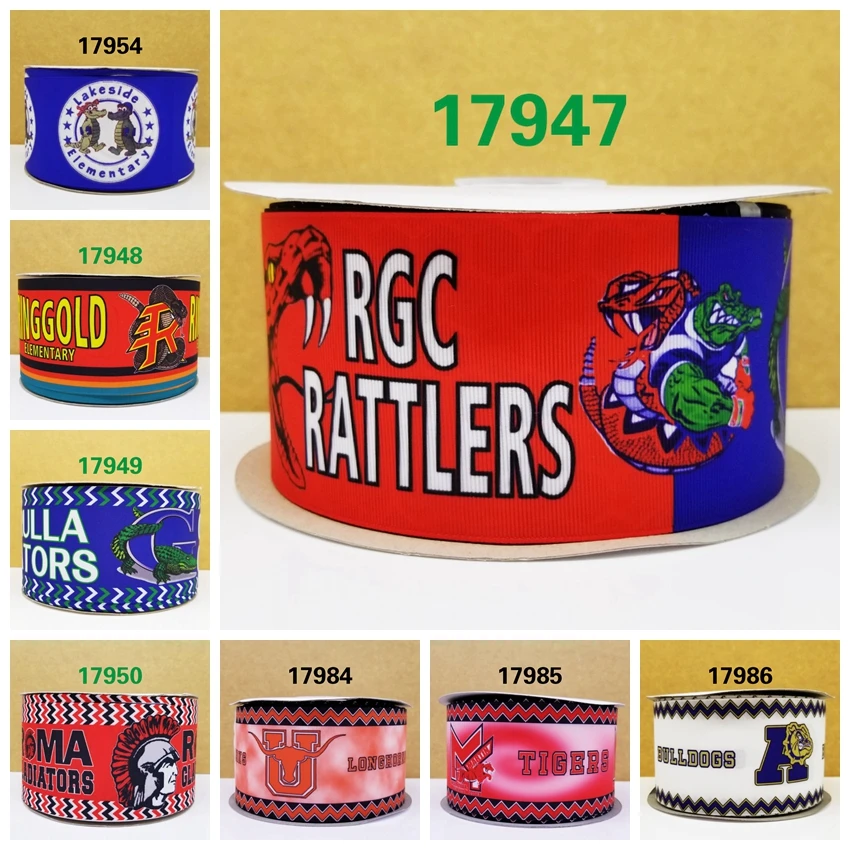 

Free shipping 50 yard cartoon printed grosgrain ribbon 17947