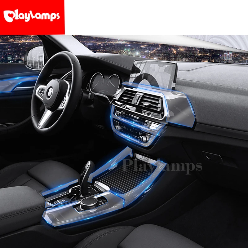 

For BMW X3 X5 X6 transparent Promotion TPU Film Cover sticker for BMW center console Car Styling