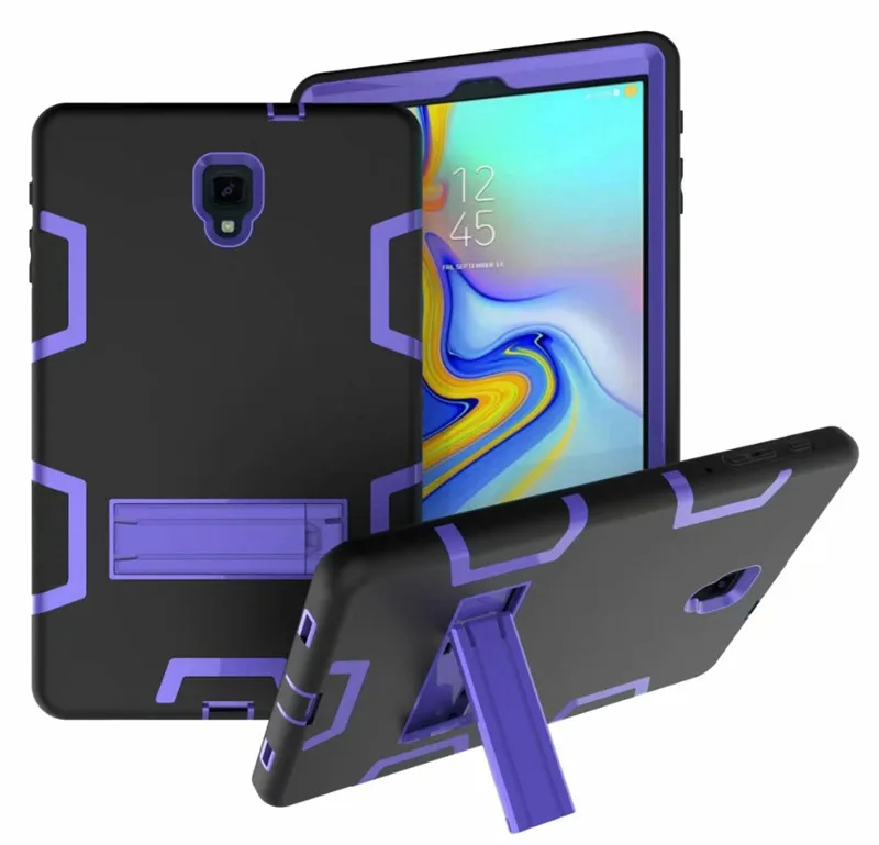 Для samsung Galaxy Tab A 10,5 T590 T595 T597 безопасный ударопрочный Прочный силиконовый чехол-подставка+ пленка+ стилус