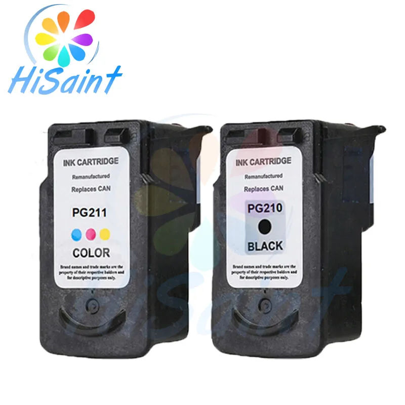 

Hisaint 2PK PG210XL Black & CL211XL Color Ink Cartridges for Canon PIXMA MX340 MP240 MP250 MP270 MP280 MP480 MP490 MP495