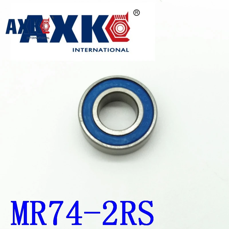 10 шт. Mr74 2rs Abec 5 4*7*2 мм миниатюрные шариковые подшипники Mr74rs L740 синий