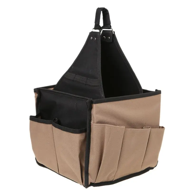 

Men Multi-Pocket Tool Bag Utility Pouch Electricians Hanging Bucket Hardware Belt Gardening Tools Storage Organizer
