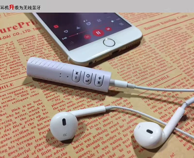 

Bluetooth 4.1 Audio Receiver Stereo Hands-free A2DP Music Adapter Wireless 3.5mm Aux Port for Speaker Car MP3 Player Headphone