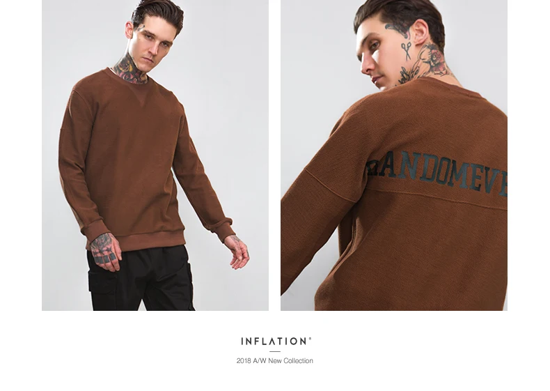 Зимние осенние мужские пуловеры с круглым вырезом, Мужская толстовка в уличном стиле, пуловер с длинным рукавом, толстовка 8820W