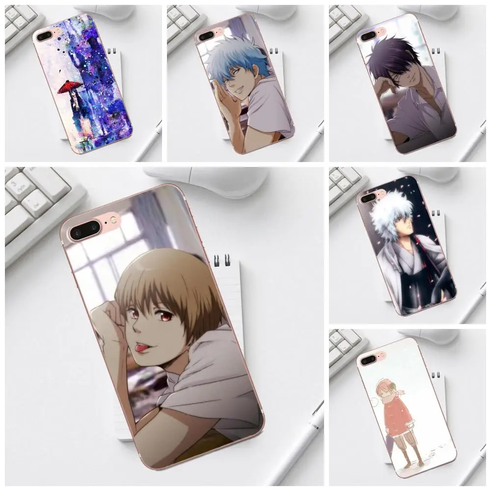 Qdowpz японский аниме гинтама для iPhone 4 4S 5 5C SE 6 6S 7 8 Plus X XS Max XR Galaxy A3 A5 J1 J3 J5 J7 2017 TPU