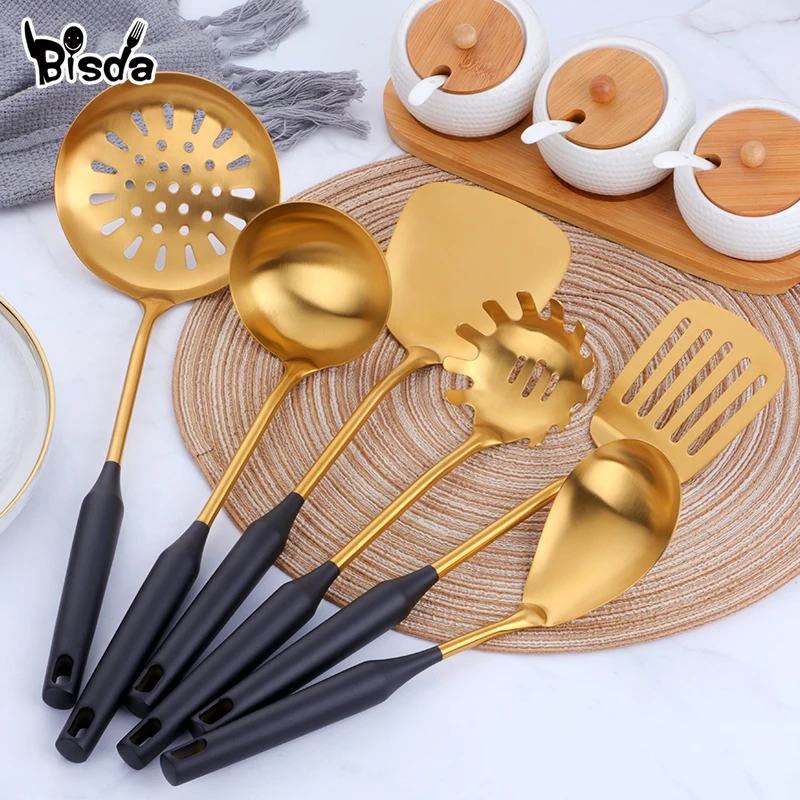 

1pcs Stainless Steel High Quality Kitchen Set Long Handle Cooking Utensils Scoop Turner Ladle Cooking Tools Kitchen Utensils Set