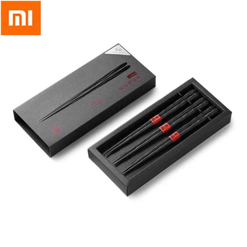 Xiaomi Mijia Yiwuyishen палочки для еды 6 пар в упаковке PPS стекловолокно высокая