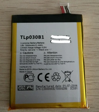 Мобильный телефон аккумулятор подходит для Alcatel One Touch Pop S7 OT 7045 7045Y TLP030B1 TLP030B2
