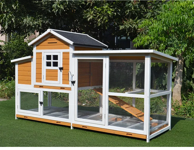 قفص دجاج خشبي صلب خارجي كابينة كبيرة حمامة قطة كلب طيور أرنب منزل للحيوانات الأليفة Cages Accessories Aliexpress