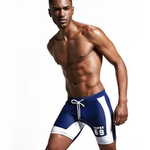 Брендовые мужские шорты купальные спортивные длинные пляжные шорты мужские боксеры спа пляжные купальные плавки Нейлон стрейч плавки C1854