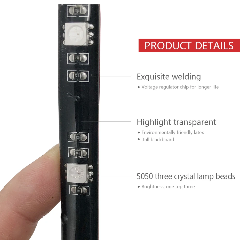 5V RGB SMD 5050 LED Strip Light TV USB Back Light Waterproof LED Strip 50CM 1M 2M Backlight For TV PC With Dimmer Controller     (8)