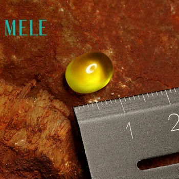 

Natural golden yellow prehnite stone,8*10mm,the oval,3.2ct loose stone DIY matching Designer stone matching for women