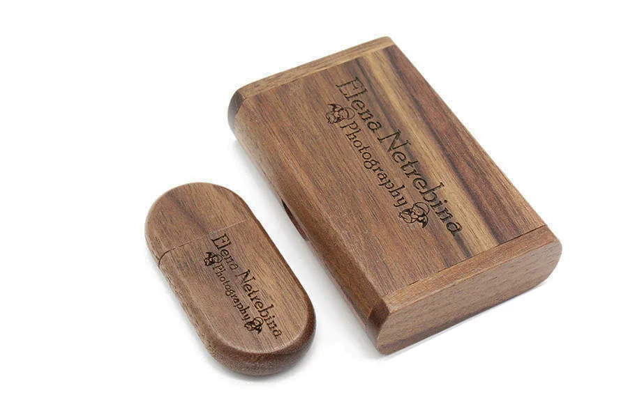 TEXT ME engrave Walunt wood Maple wood wooden+box LOGO print usb flash drive usb2.0 4GB 8GB 16GB 32GB 64GB photography gift