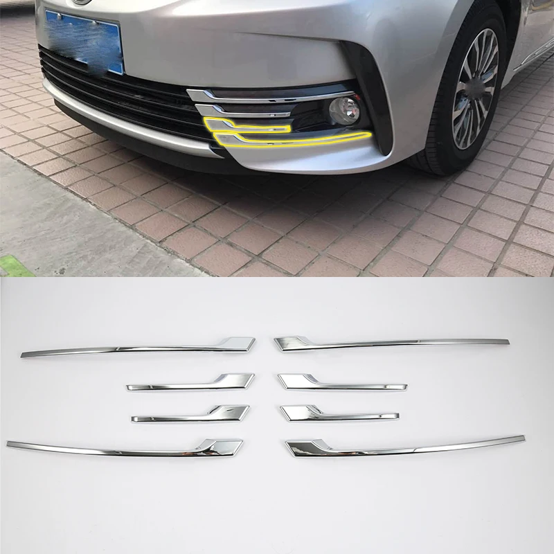 

Car body kits front foglight cover trims Decoration Cover Trim 1pcs For TOYOTA VIOS 2017 ABS chrome