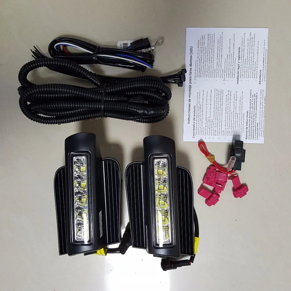 

New High quality E4 mark LED daytime running light fog drl lamp with dim function for Toyota Prado FJ120 2003 to 2009