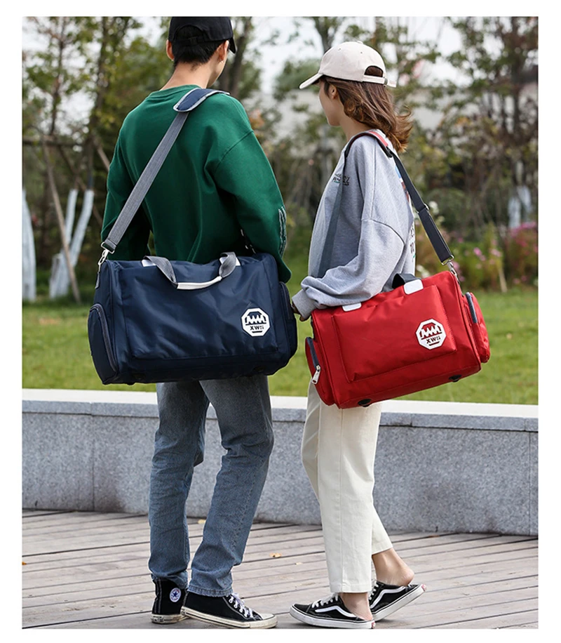 Stylish Outdoor Waterproof Nylon Sports Gym Bags Men Women Girls Training Fitness Travel Handbag Yoga Mat Bag Sac Sport (13)