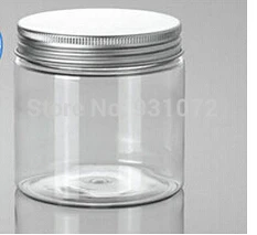 

Free shipping - DIY 50ml Clear Cream Jar, 50ml PETjar, cosmetic container,cosmetic packaging Aluminum Cap