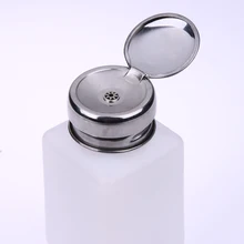 200 мл Пустой насос для жидкого спирта пресс для снятия лака для ногтей Очиститель бутылки диспенсер для макияжа многоразовый контейнер бутылка для ногтей