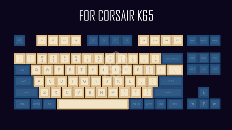 Dsa pbt топ печатные легенды PBT брелки лазерная гравировка для gh60 poker2 xd64 87 104 xd75 xd96 xd84 cosair k65 k70 razer blackwidow - Цвет: For Cosair K65