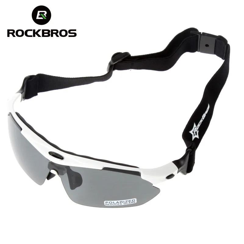 Очки велосипедные ROCKBROS поляризационные с 5 линзами Спортивные UV400 в оправе для