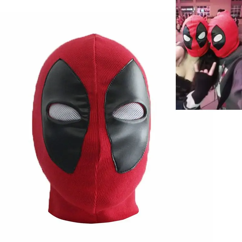 

Halloween Props Deadpool Mask Weapon Superhero Balaclava Cosplay Costume X-men Hats Arrow Death Rib Fabrics Full Face Masks