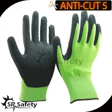 Srsafety 6 пар ce Стандартный сократить уровень 5 устойчива к порезам Перчатки, песчаный отделка