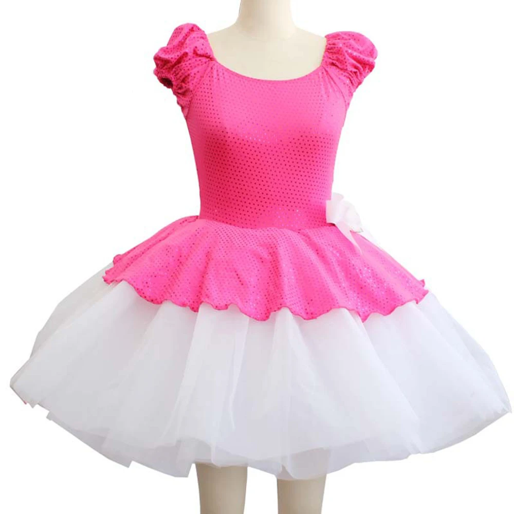 Детское балетное платье Puff классическая одежда и костюмы для выступления | платье для танцев для девочек балетное платье для детей