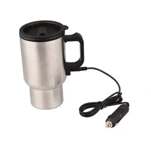Электрический нагреватель для кофе и чая из нержавеющей стали, 12 В, Термокружка 450 мл