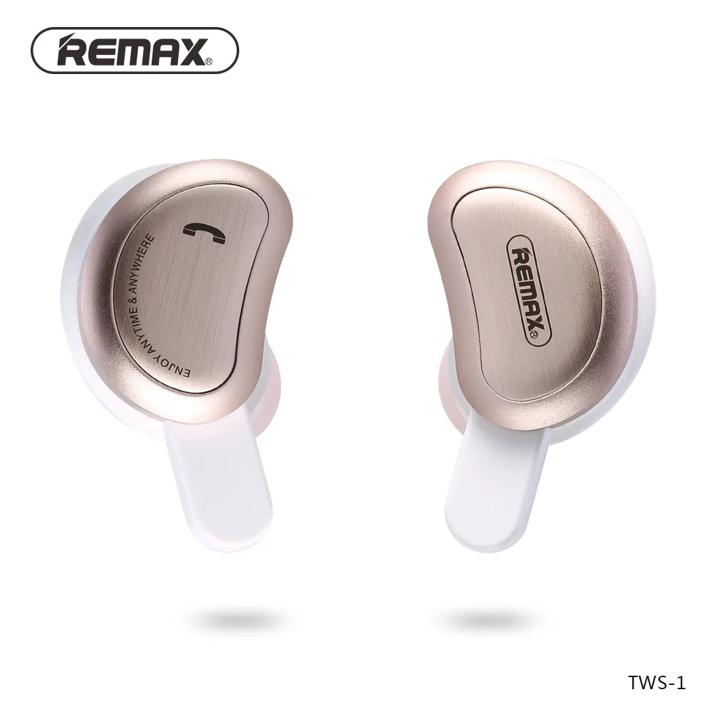 Оригинальные беспроводные Bluetooth наушники Remax 3D стерео вкладыши и внешний