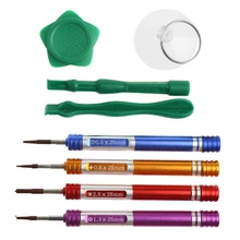 OOTDTY 8 в 1 Магнитная отвертка комплект для iPhone 7 7 Plus Ремонт Открытие Набор инструментов