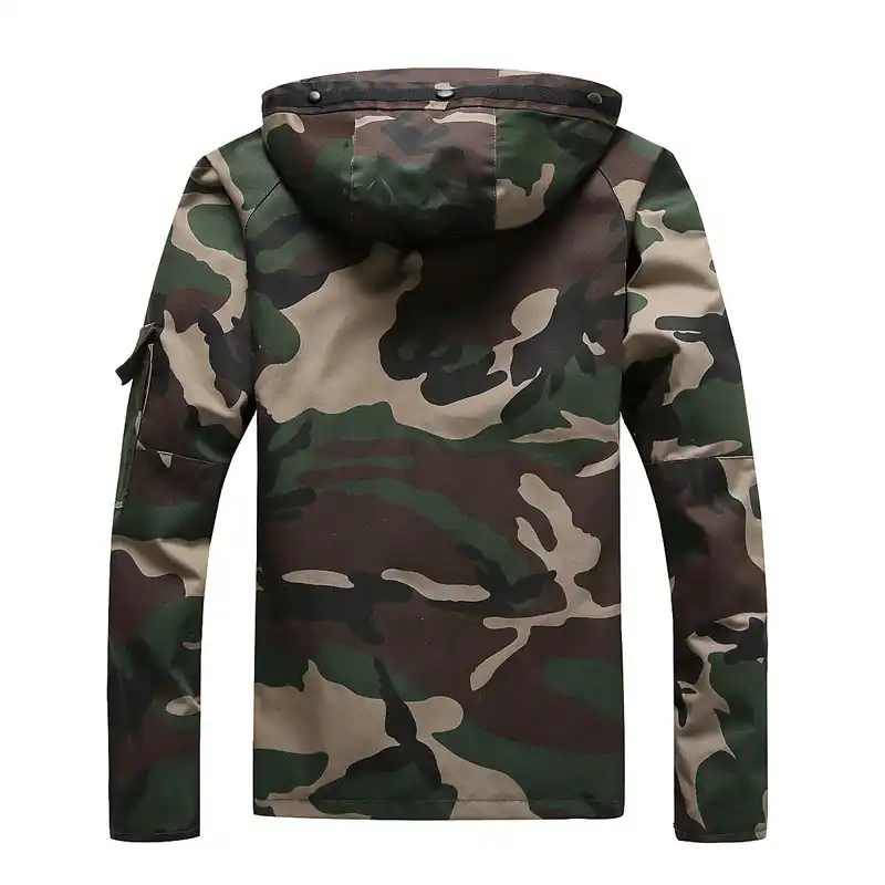 Новая трендовая камуфляжная куртка с капюшоном для мужчин Veste Homme 2017 Весенняя
