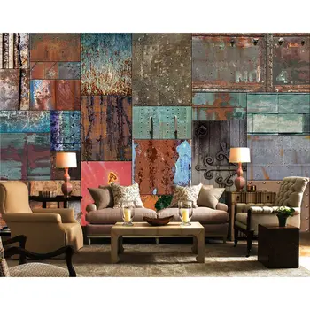 

Vintage Background Wall Papers Home Coffee Bar Decor Photo Wallpaper Mural Papel De Parede 3D Self Adhesive Vinyl/Silk Wallpaper