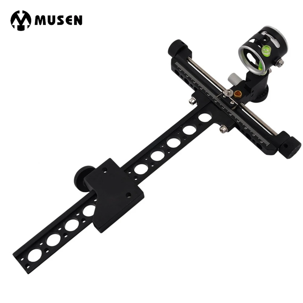 1 Pin Compound Bow Bow Sight Micro Adjust Long Pole for Hunting and Archery 1 Pin Compound Bow Bow Sight Micro Adjust Long Pole for Hunting and Archery