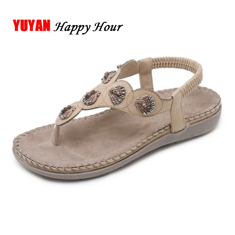 

Women Sandals Flip Flops Flat 2019 Summer Sandals Fashion Luxury Beach Sandals Woman Summer Shoes Plus Size 42 A1156