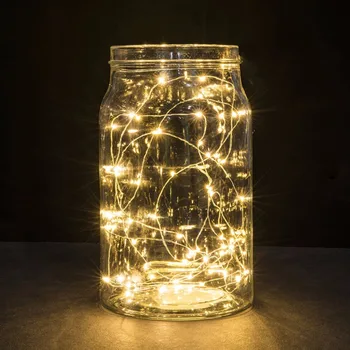 

1M 10 LED Copper String Decorative Lights Battery Powered Fairy Party Christmas Wedding