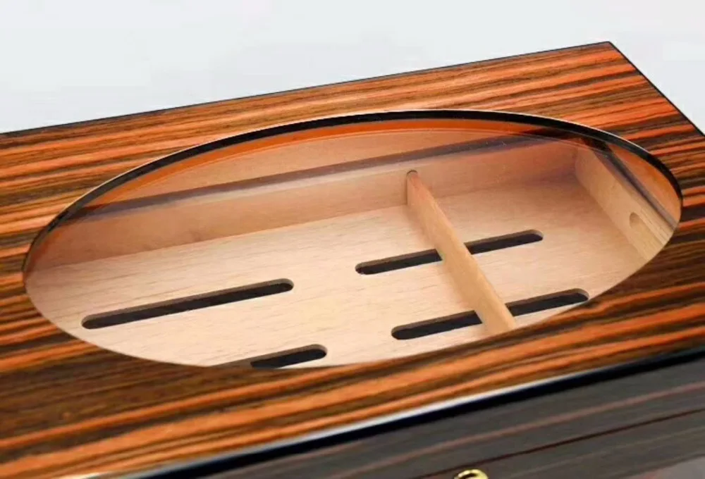 New arrivel Good Price Quality Hot Sale Wooden Red Color Cigar Humidor Classic Wood Storage Box Cigar Collection Case