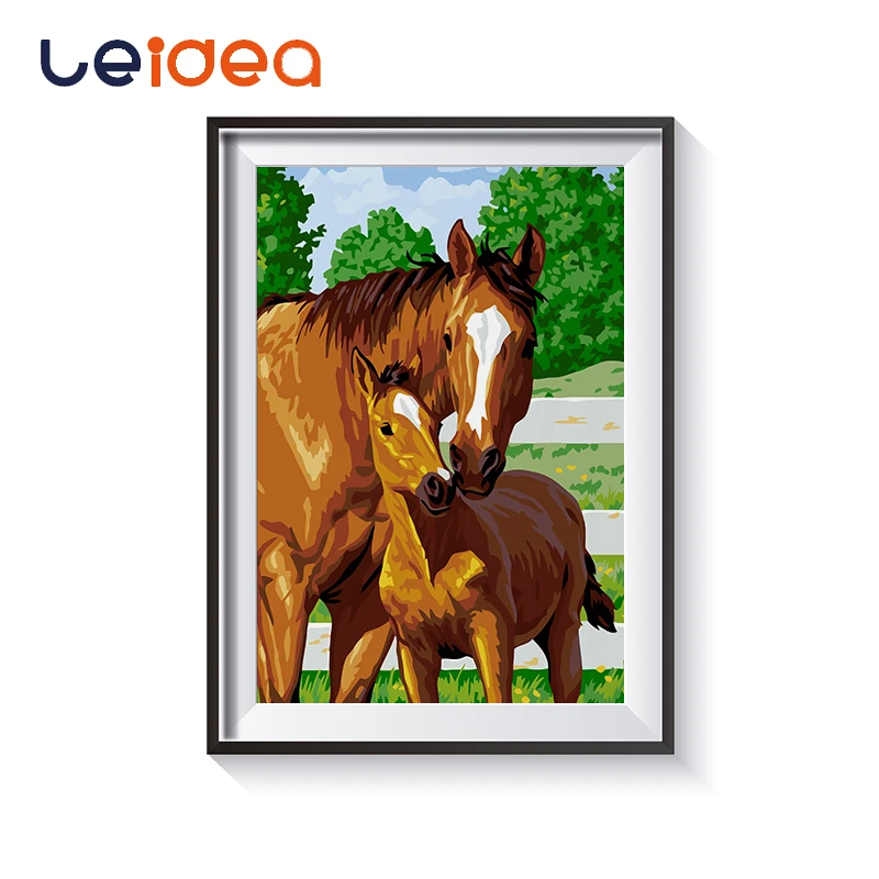 

Oil Painting Horse Animals DIY Painting By Numbers Acrylic Picture Modern Wall Art Hand Painted Oil Painting Home Artwork