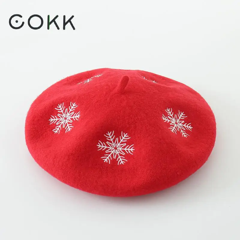 Cokk chapéus femininos, bermudas de lã para