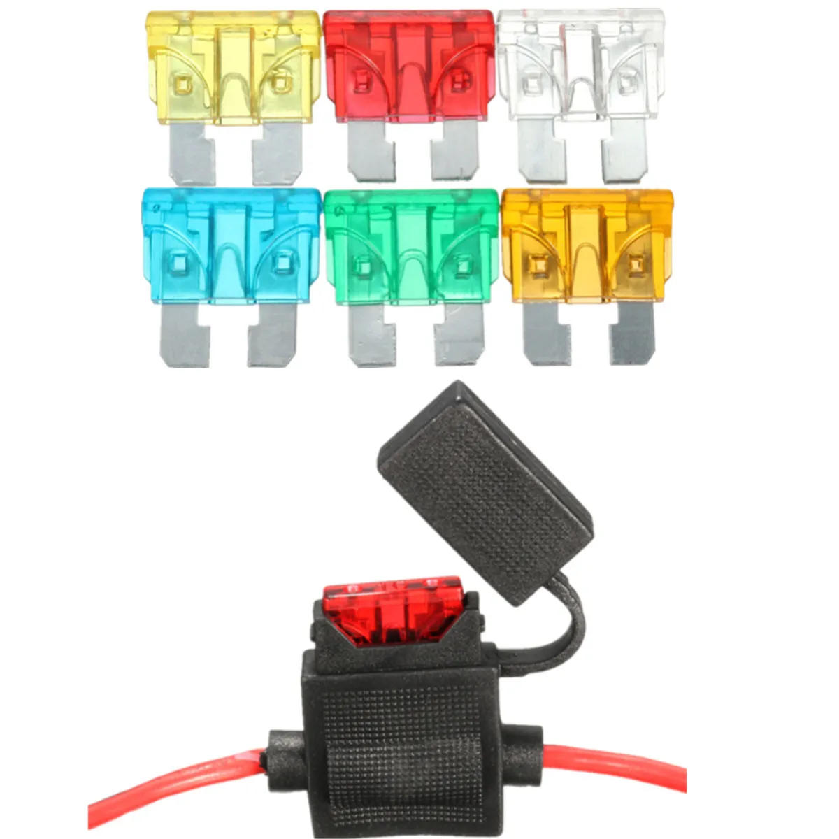 6 шт. Автомобильные предохранители 5 А 10 15 а 20 25 30 12 В|fuse holder box|12v fusefuse |