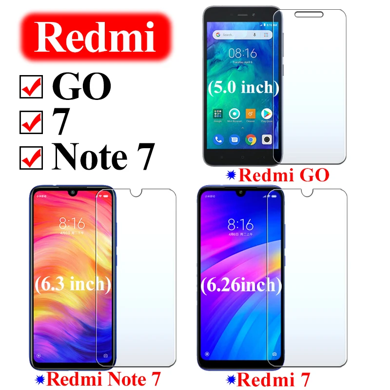 Защитное стекло для Xiaomi Redmi Note 7 защитная пленка для экрана Xiomi redme Go из закаленного стекла Xiami Note7 защитная пленка Xomi Xaomi