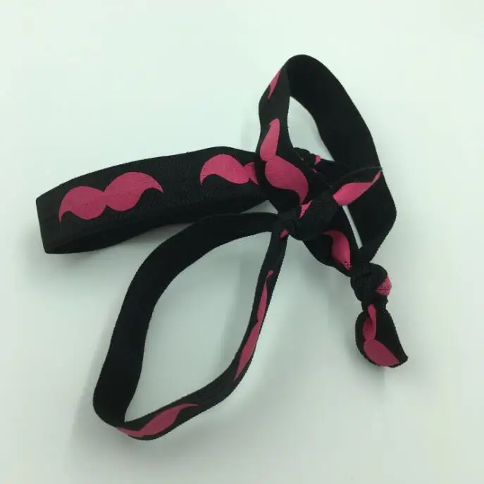 

DHL Free Shipping Mustache Ponytail Holder Hair Ties - Mustache