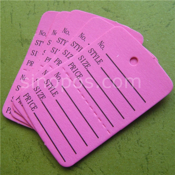 Небольшие перфорированные купонные ценники красочные, накладной ярлык для магазина висячий тег 2-части управления запасом билета инвентарь одежды карты