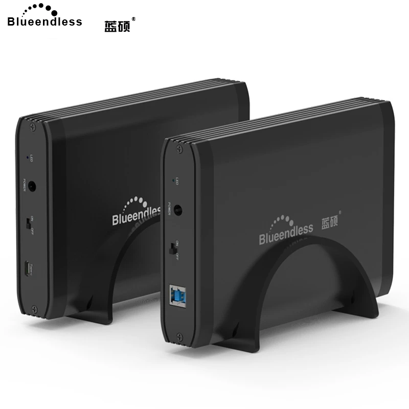 Blueendless внешний жесткий диск ТБ алюминиевый 3 5 Sata USB 0 настольный с SSD Hdd боксом