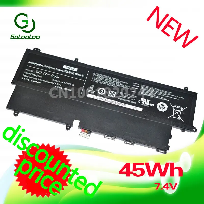 Golooloo 7.4V 45WH laptop battery for Samsung 530U3C 530U3 530U3C-A01 AA-PBYN4AB 535U3C-A03 530U3C-A01DE 530U3C-A02 aa-plwn4ab