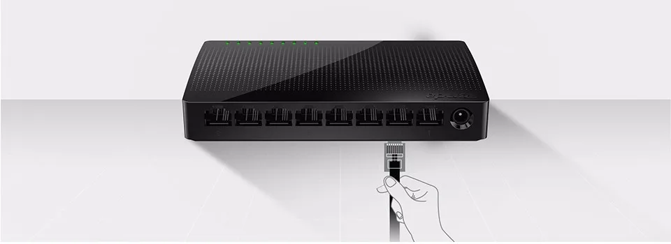 Tenda SG108 8-Port Gigabit Desktop Network Switch Fast Ethernet 10/100/1000Mbps SOHO Switch, Auto MDI/MDIX, Plug and Play