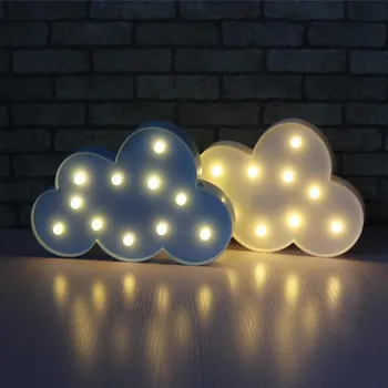

Lovely Cloud Switch Remote Controller Warm White Sweet Novel Dec Atmosphere LED Wall Table Lamp Children Girl Holiday Gift Toys