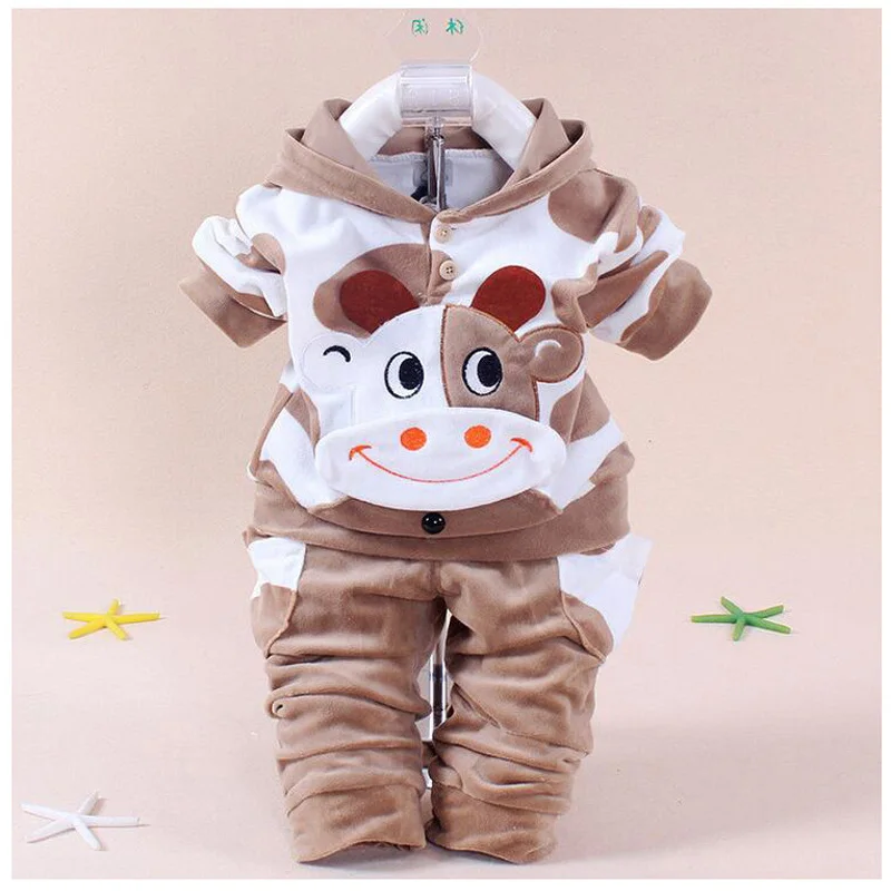 Children's Clothing Boy Cow Baby Boys Girls Suit New 2018 Spring Winter