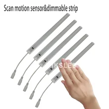 ИК-датчик светодиодный бар светильник 5630 5730 12V 50 см/36 светодиодный s Светодиодные ленты Кухня под шкаф светильник для раковины+ PC чехол