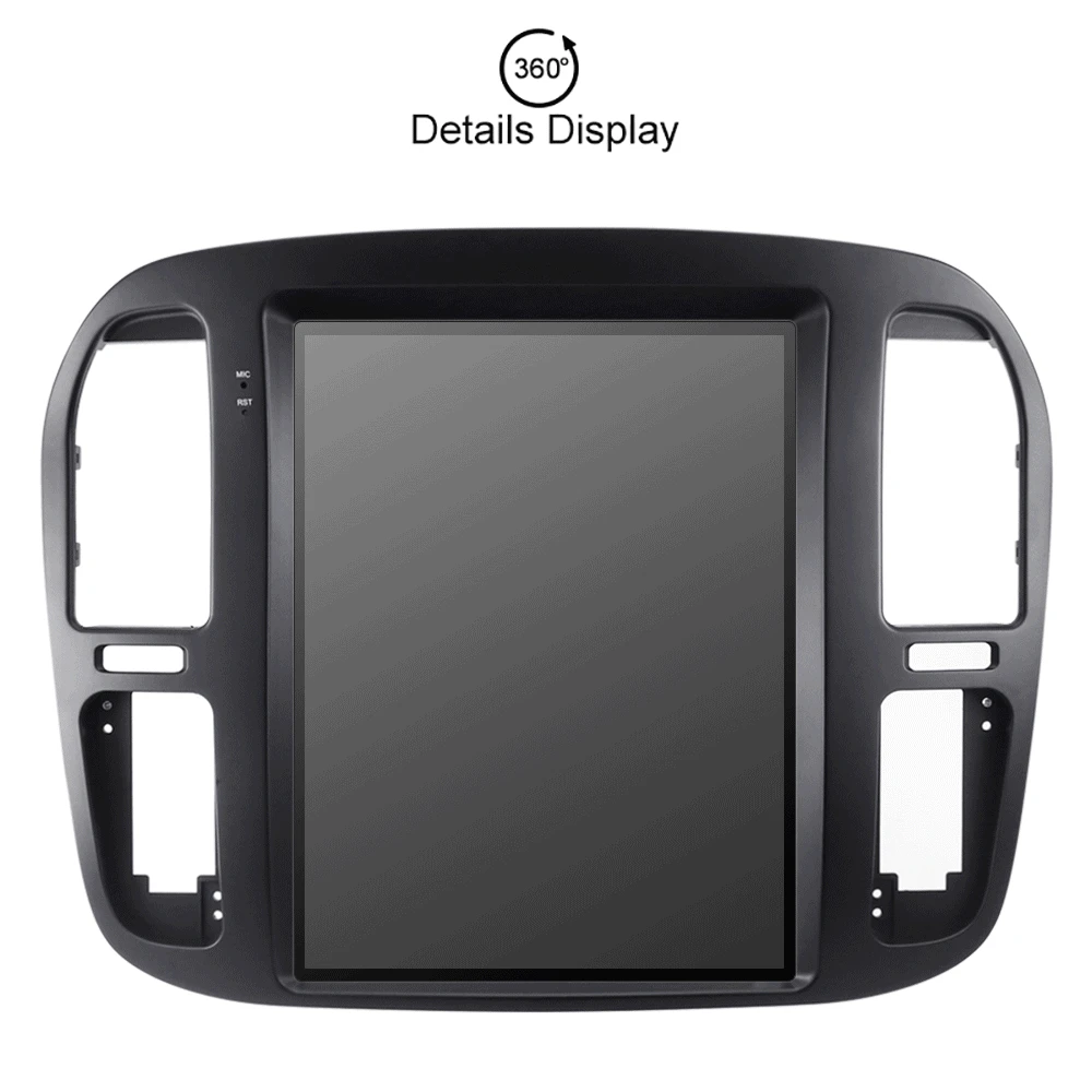 Top Android Tesla Car GPS Navigation For TOYOTA LAND CRUISER LC100 98-2002 headunit multimedia radio tape recorder no car DVD player 3